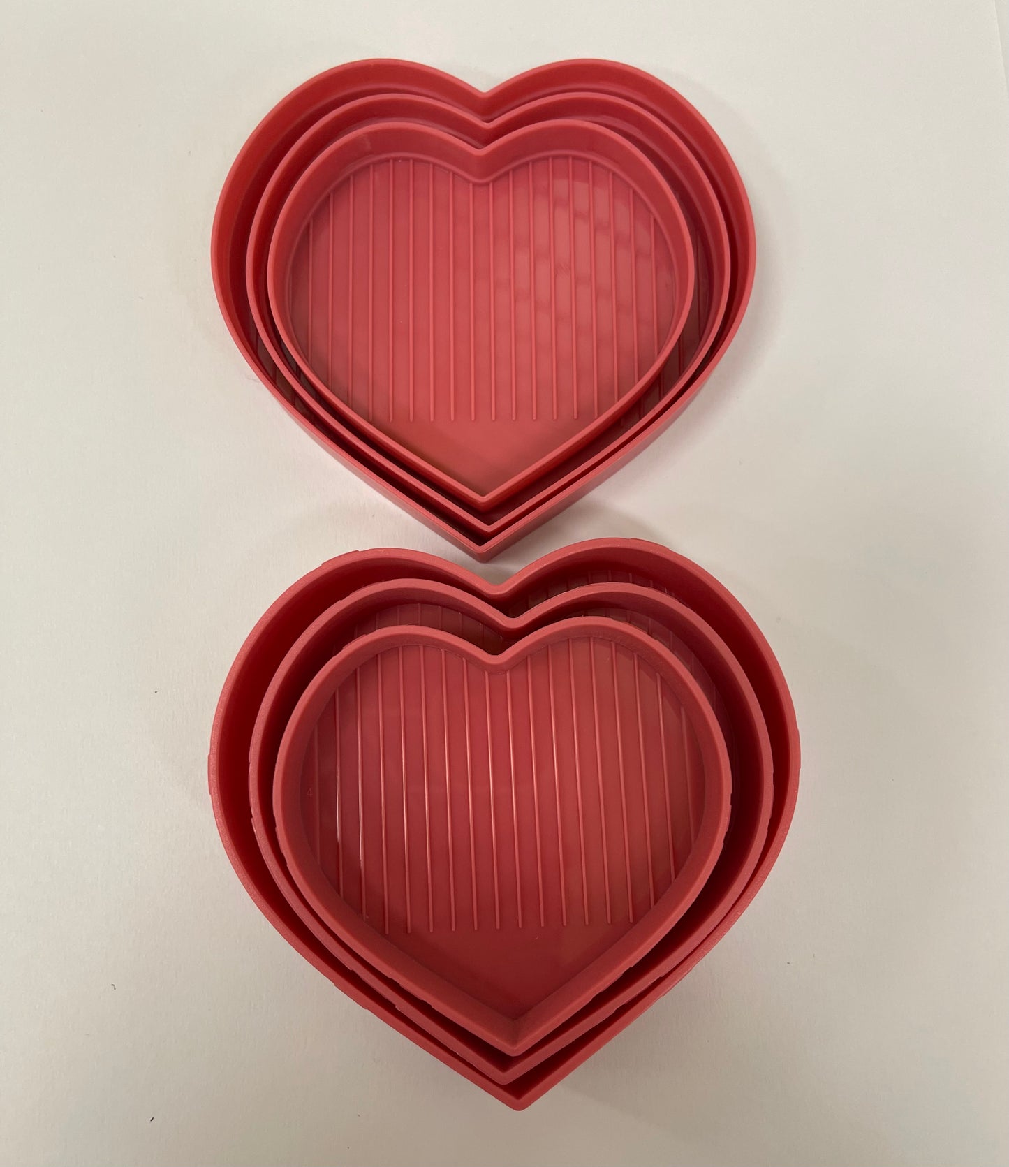 Limited Edition Heart Crystal Trays - Pink