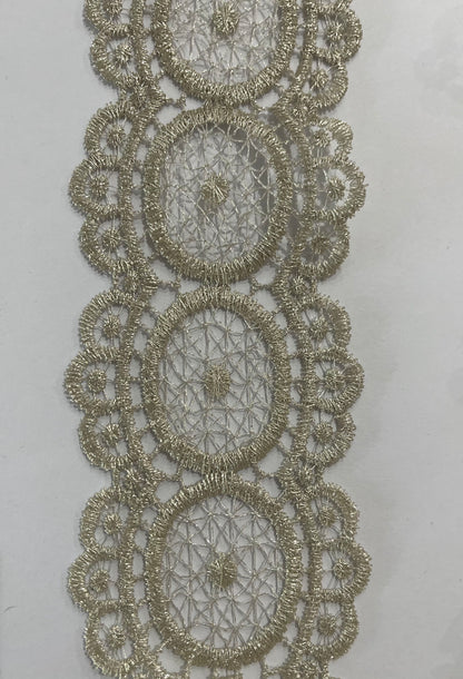 Antique Silver Metallic Thread Trim