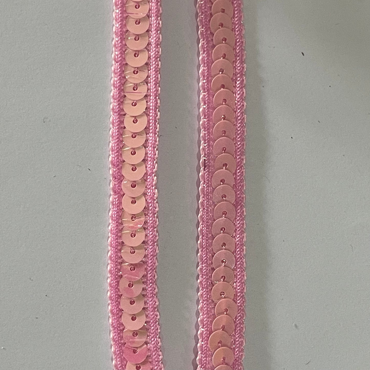 Baby Pink Pearl Sequin Trim 1.2cm