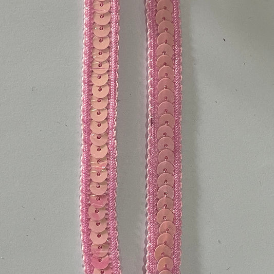 Baby Pink Pearl Sequin Trim 1.2cm