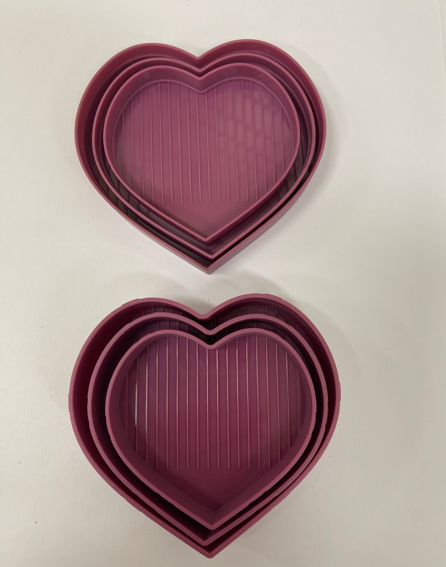 Limited Edition Heart Crystal Trays - Amethyst