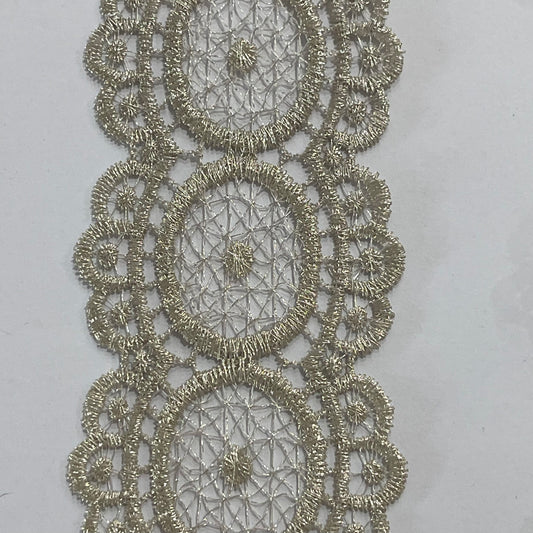 Antique Silver Metallic Thread Trim