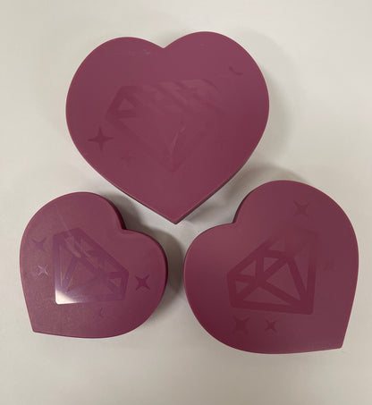 Limited Edition Heart Crystal Trays - Amethyst