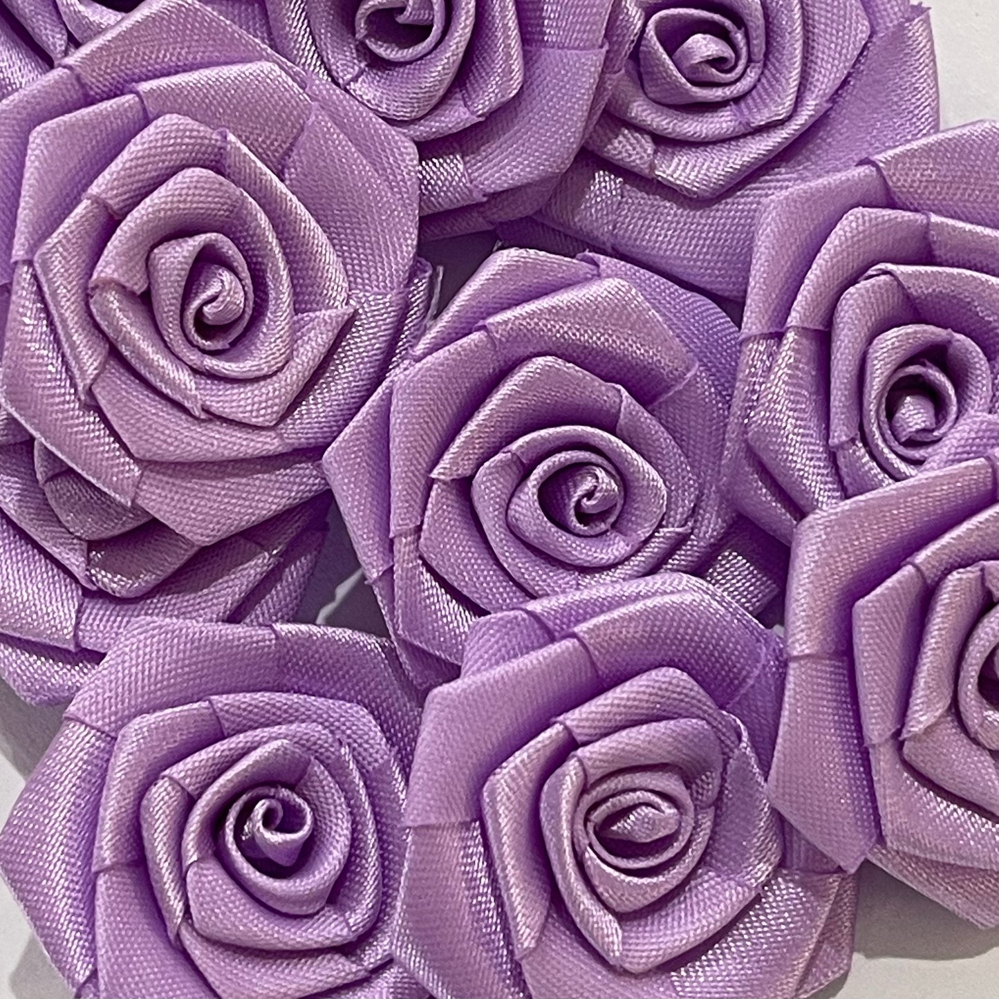 3D Satin Flowers - Lilac