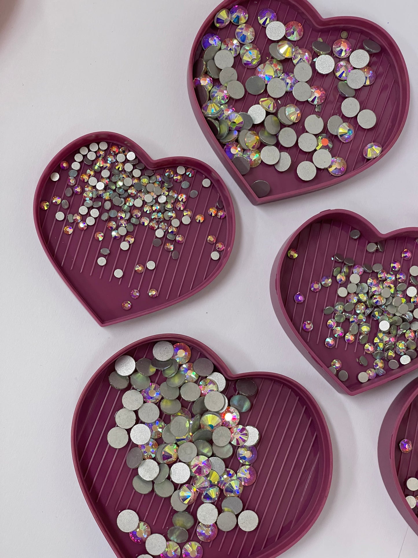 Limited Edition Heart Crystal Trays - Amethyst