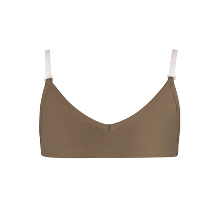 Clear Back Bra - Energetiks Mocha