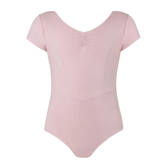 Veronica Cap Sleeve Leotard - Pink Champagne